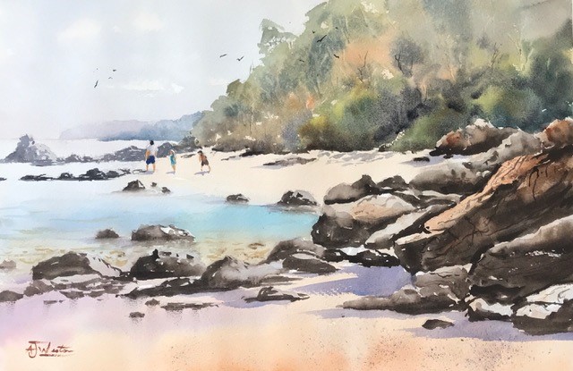 Learn Watercolour for beginners Melbourne Tony Weston